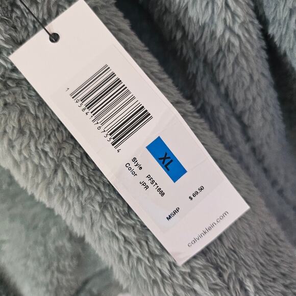 Calvin Klein Performance Green Fuzzy Pullover NWT - Picture 6 of 7